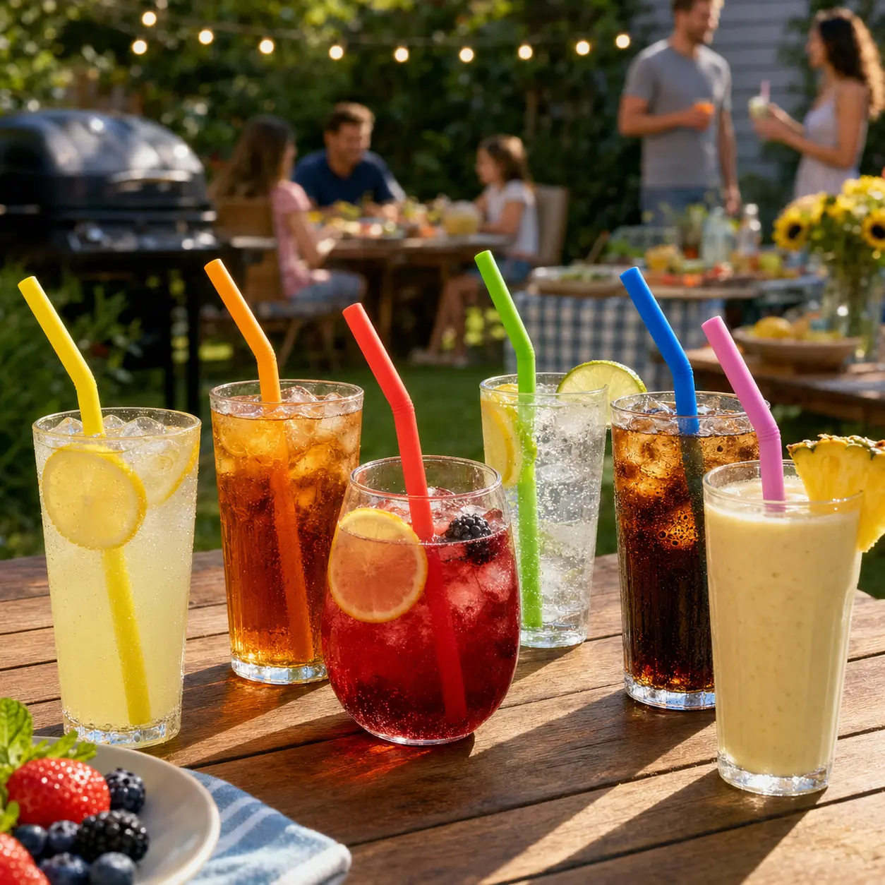 Reusable Silicone Straw Kit