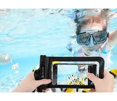 Waterproof phone pouch for beach and shore excursions