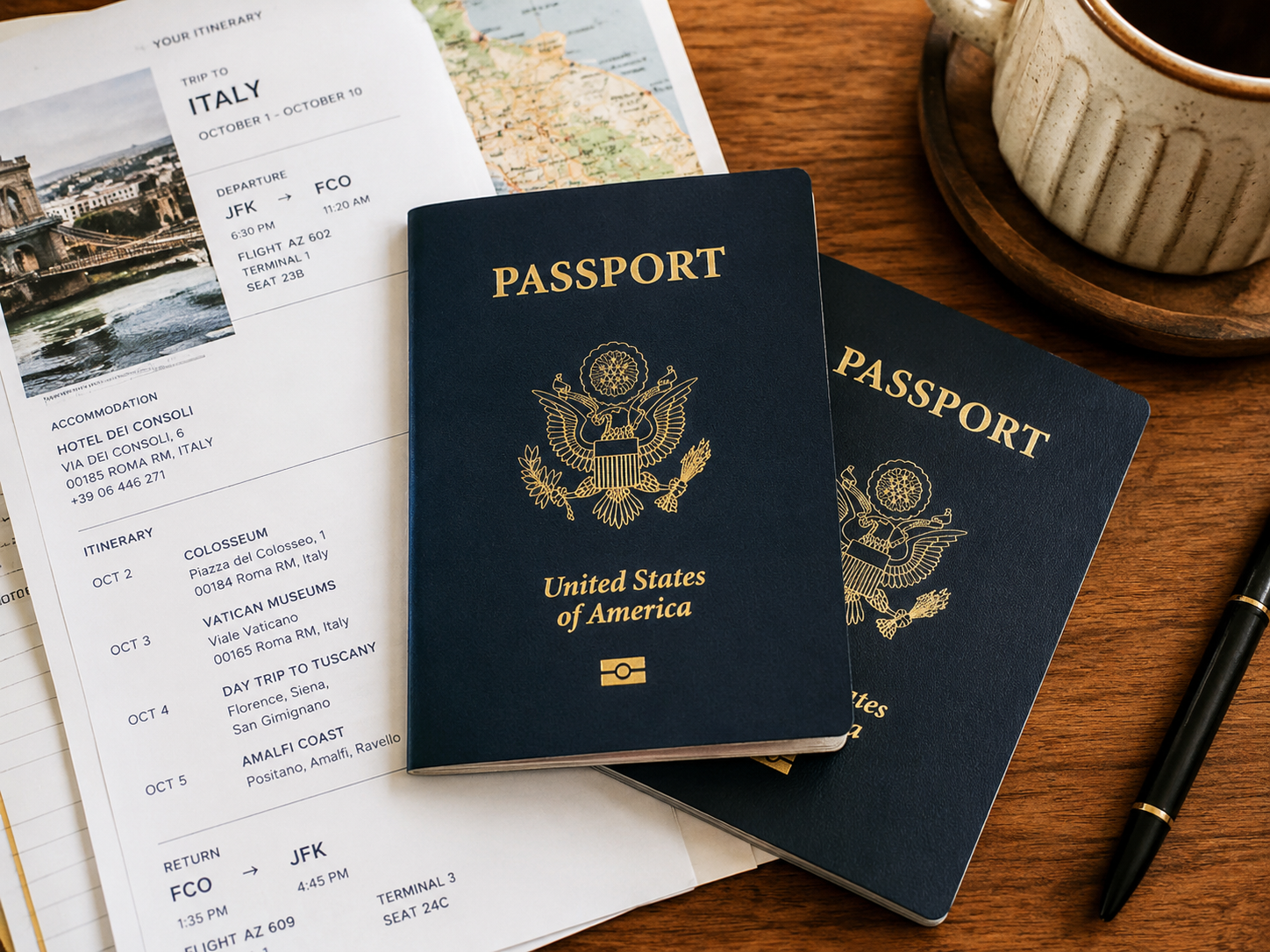 Passports and travel documents