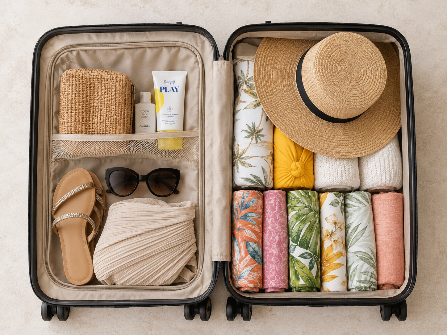 Packing a suitcase